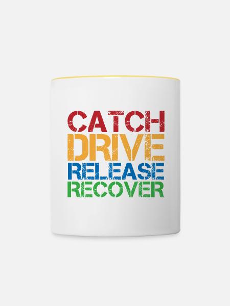 Catch Drive Release Recover 7 - Tasse zweifarbig - Weiß/Gelb