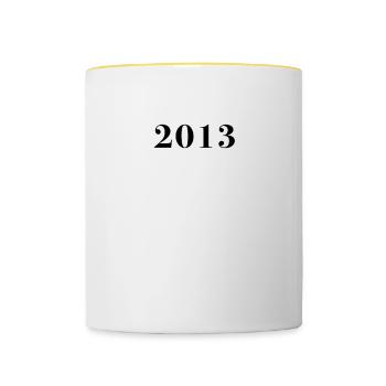 Funny Birthday Limited Issue 2013 - Contrasting Mug - white/yellow - Front