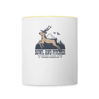Bowl and Krug Riverside State Park Wildlife - Contrasting Mug - white/yellow - Front