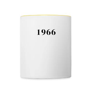Funny Birthday Limited Issue 1966 - Contrasting Mug - white/yellow - Front