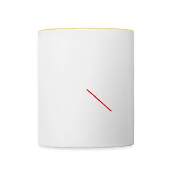 I'm A Cryptologic Technician Thinking Outside The - Contrasting Mug - white/yellow - Front