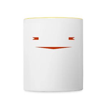If You Want Me To Listen To You Talk About - Contrasting Mug - white/yellow - Front
