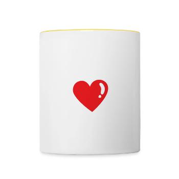 Nice Try Heart I'm Still Here Surgery Survivor Get - Contrasting Mug - white/yellow - Front