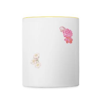 Partner Look Couple Partner Couple Couple Family - Contrasting Mug - white/yellow - Front