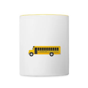School Bus Driver Is Not Just A Job It's An - Tasse zweifarbig - Weiß/Gelb - Vorne