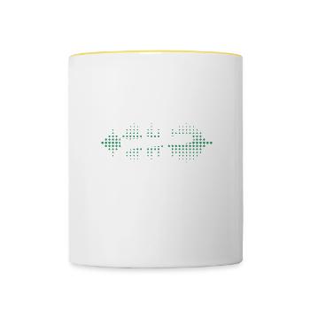 I Don't Make Mistakes When Playing A Clarinet - Contrasting Mug - white/yellow - Front