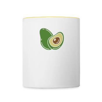 Avocado Everyday National Guacamole Day Guac - Tasse zweifarbig - Weiß/Gelb - Vorne