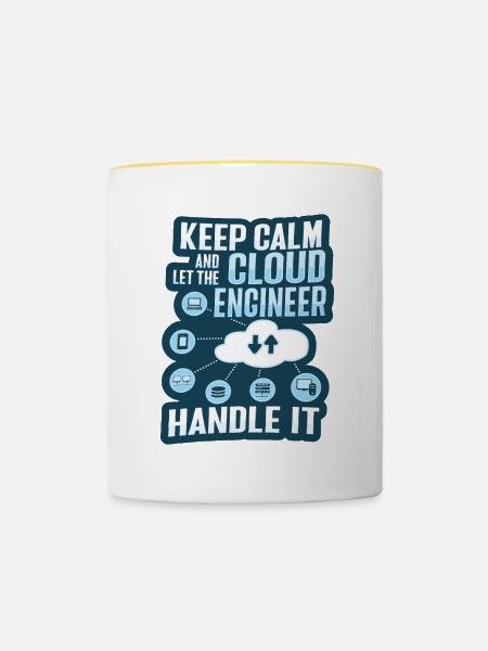 Cloud-Administrator Cloud-Devops - Tasse zweifarbig - Weiß/Gelb