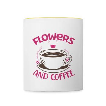 Florist Floristry Flowers Florist - Contrasting Mug - white/yellow - Front