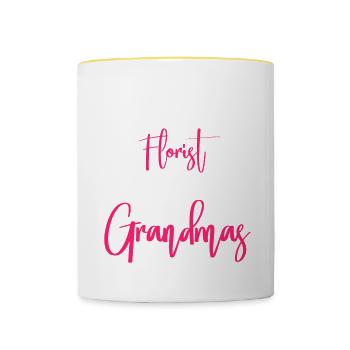 Florist Floristry Flowers Florist - Contrasting Mug - white/yellow - Front