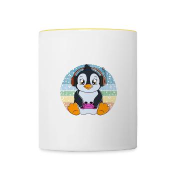 Ich Habe Das Schon Verstanden Ist Mir Nur Egal - Tasse zweifarbig - Weiß/Gelb - Vorne