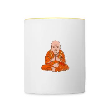 Ich Habe Das Schon Verstanden Ist Mir Nur Egal - Tasse zweifarbig - Weiß/Gelb - Vorne