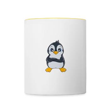 Ich Habe Das Schon Verstanden Ist Mir Nur Egal - Tasse zweifarbig - Weiß/Gelb - Vorne