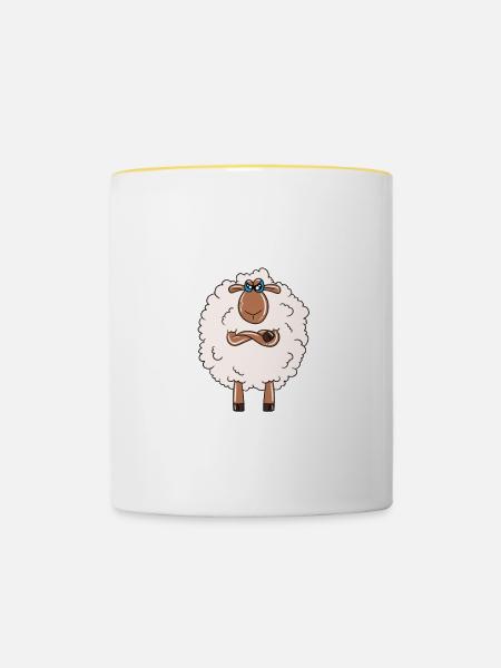 Ich Habe Das Schon Verstanden Ist Mir Nur Egal - Tasse zweifarbig - Weiß/Gelb