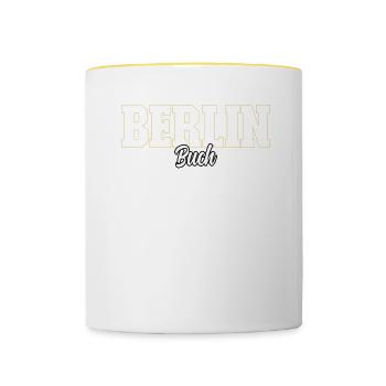 Berlin Buch - Tasse zweifarbig - Weiß/Gelb - Vorne