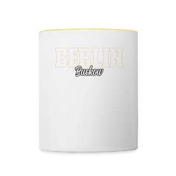Berlin Buckow - Tasse zweifarbig - Weiß/Gelb - Vorne