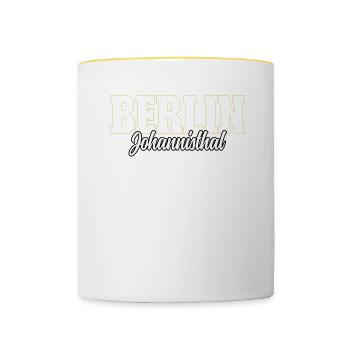 Berlin Johannisthal - Tasse zweifarbig - Weiß/Gelb - Vorne