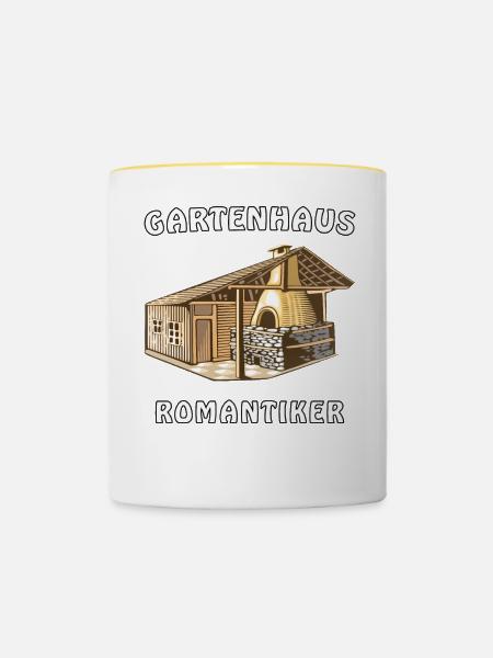 GARTENHAUS ROMANTIKER - Tasse zweifarbig - Weiß/Gelb