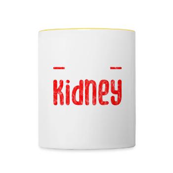 I'm A Kidney Stoner 3 - Tasse zweifarbig - Weiß/Gelb - Vorne