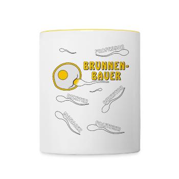 FOUNTAIN BUILDER - Contrasting Mug - white/yellow - Front