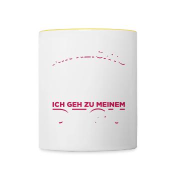 Mir Reichts Ich Geh Zu Meinem Degu Geschenk - Tasse zweifarbig - Weiß/Gelb - Vorne