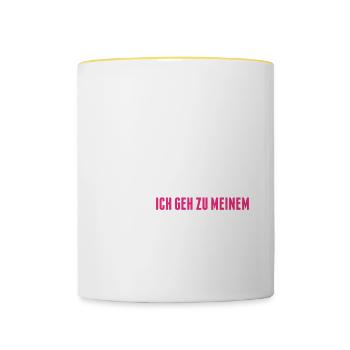 Mir Reichts Ich Geh Zu Meinem Degu Geschenk - Tasse zweifarbig - Weiß/Gelb - Vorne