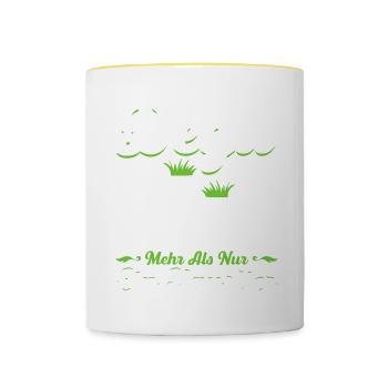 Degu Mehr Als Nur Ein Haustier Geschenk - Tasse zweifarbig - Weiß/Gelb - Vorne