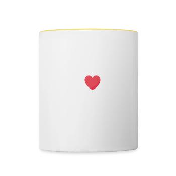 Chef Saying Gift Funny Chef - Contrasting Mug - white/yellow - Front