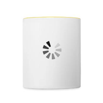 X-Ray Technician Loading Radiologist Rad Tech - Contrasting Mug - white/yellow - Front