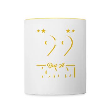 Mechanic Garage Gift for Mechanics - Contrasting Mug - white/yellow - Front