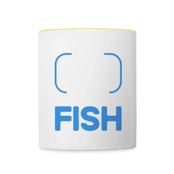 Meeresbiologe Ozean Geschenk Meeresbiologie - Tasse zweifarbig - Weiß/Gelb - Vorne