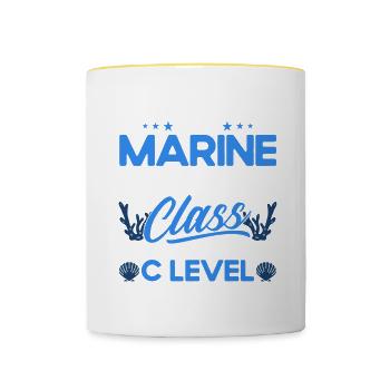 Marine Biologist Ocean Gift Marine Biology - Contrasting Mug - white/yellow - Front