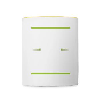 Vegan Crew - Contrasting Mug - white/yellow - Front