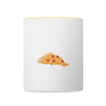 Météorologue Citation Cadeau Météorologie - Mug contrasté - blanc/jaune - Devant