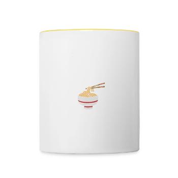Meteorologist Quote Gift Meteorology - Contrasting Mug - white/yellow - Front