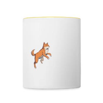 Be The Person My Dog Already Thinks I Am 2 - Tasse zweifarbig - Weiß/Gelb - Vorne