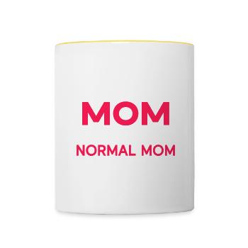 Sporttauchen Geschenk Unterwasser Sporttaucher - Tasse zweifarbig - Weiß/Gelb - Vorne
