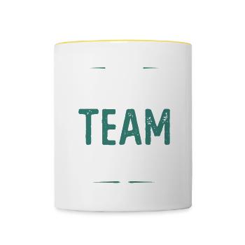 Skater Team - Contrasting Mug - white/yellow - Front