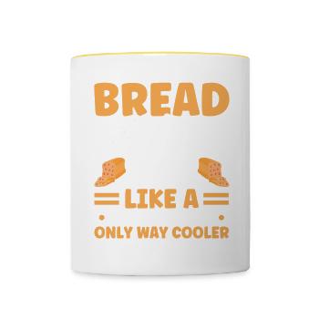 Bread Baking Gift Bakery Quote Baker - Contrasting Mug - white/yellow - Front