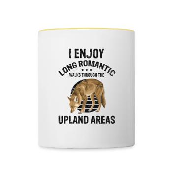 Conception de coyote pour les réacteurs de coyote - Mug contrasté - blanc/jaune - Devant