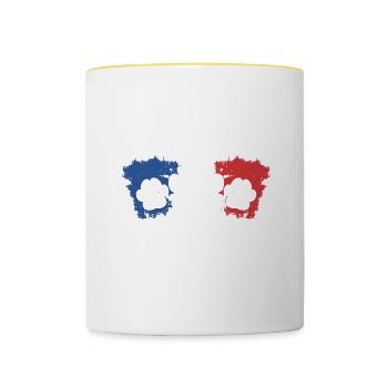 Je Ne Suis Pas Parfaite Mais Je Suis Vétérinaire - Mug contrasté - blanc/jaune - Devant