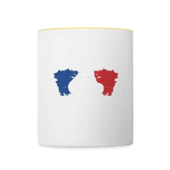 Je Ne Suis Pas Parfaite Mais Je Suis Pharmacien - Mug contrasté - blanc/jaune - Devant