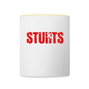 Parkour Cadeau Freerunning Parkour Runner - Mug contrasté - blanc/jaune - Devant