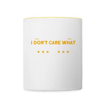 Parkour Cadeau Freerunning Parkour Runner - Mug contrasté - blanc/jaune - Devant
