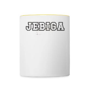 Balkan Jebiga Brate - Tasse zweifarbig - Weiß/Gelb - Vorne