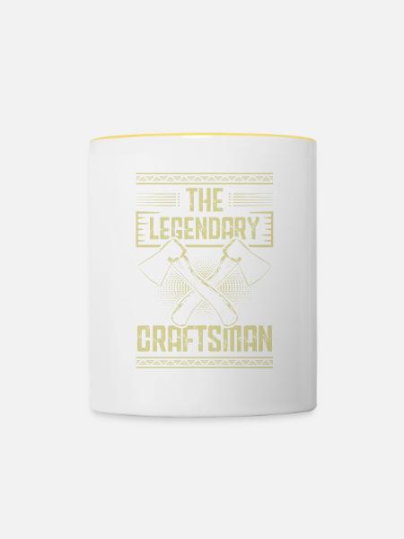 Legendary Craftsman - Tasse zweifarbig - Weiß/Gelb