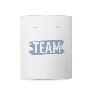 Climbing Team - Tasse zweifarbig - Weiß/Gelb - Vorne