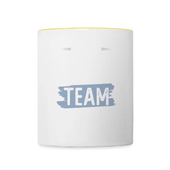 Mma Team - Tasse zweifarbig - Weiß/Gelb - Vorne