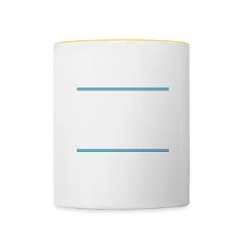 Nina - Tasse zweifarbig - Weiß/Gelb - Vorne