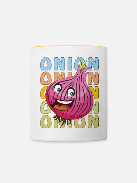 ONION - Tasse zweifarbig - Weiß/Gelb